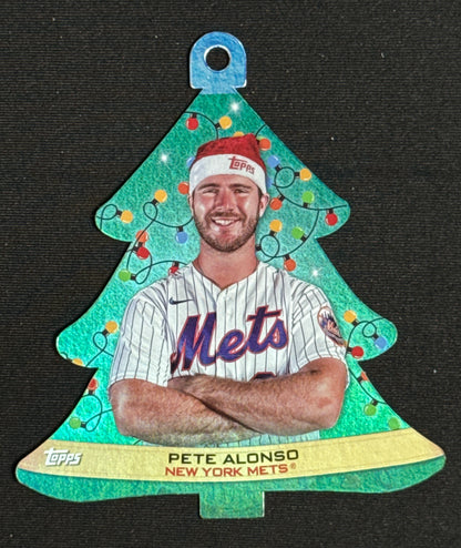 2022 Topps Holiday Pete Alonso Oversized Die Cut Ornaments Box Toppers #WHO-PA