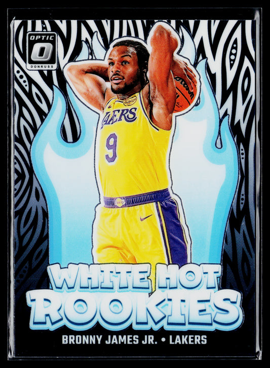 2024-25 Donruss Optic Bronny James Jr. White Hot Rookies #15