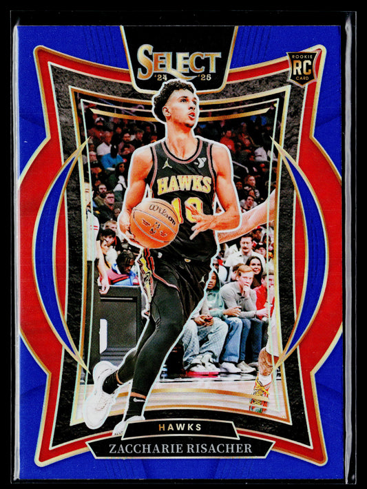 2024-25 Panini Select Zaccharie Risacher Rookie Blue (Retail) #86
