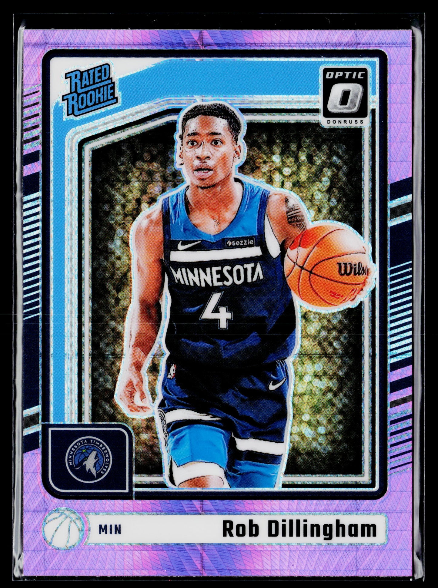 2024-25 Donruss Optic Rob Dillingham Rookie Hyper Pink #259