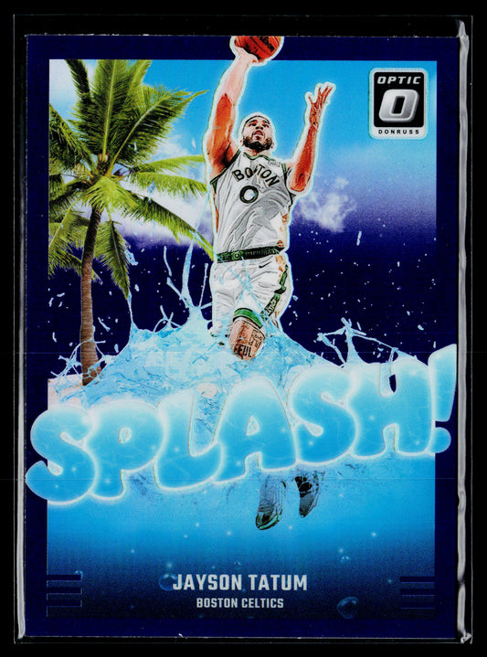 2024-25 Donruss Optic Jayson Tatum Splash! Purple #11