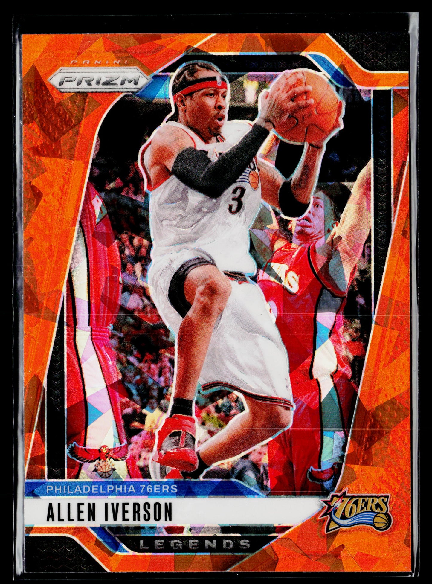 2024-25 Panini Prizm Allen Iverson Prizms Orange Ice #291