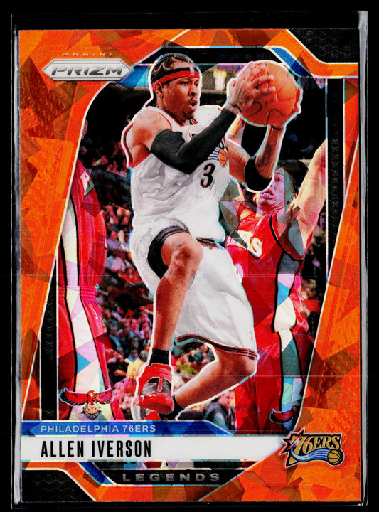 2024-25 Panini Prizm Allen Iverson Prizms Orange Ice #291
