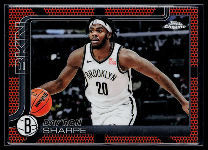 2025-26 Topps Chrome Day'Ron Sharpe Refractor #74