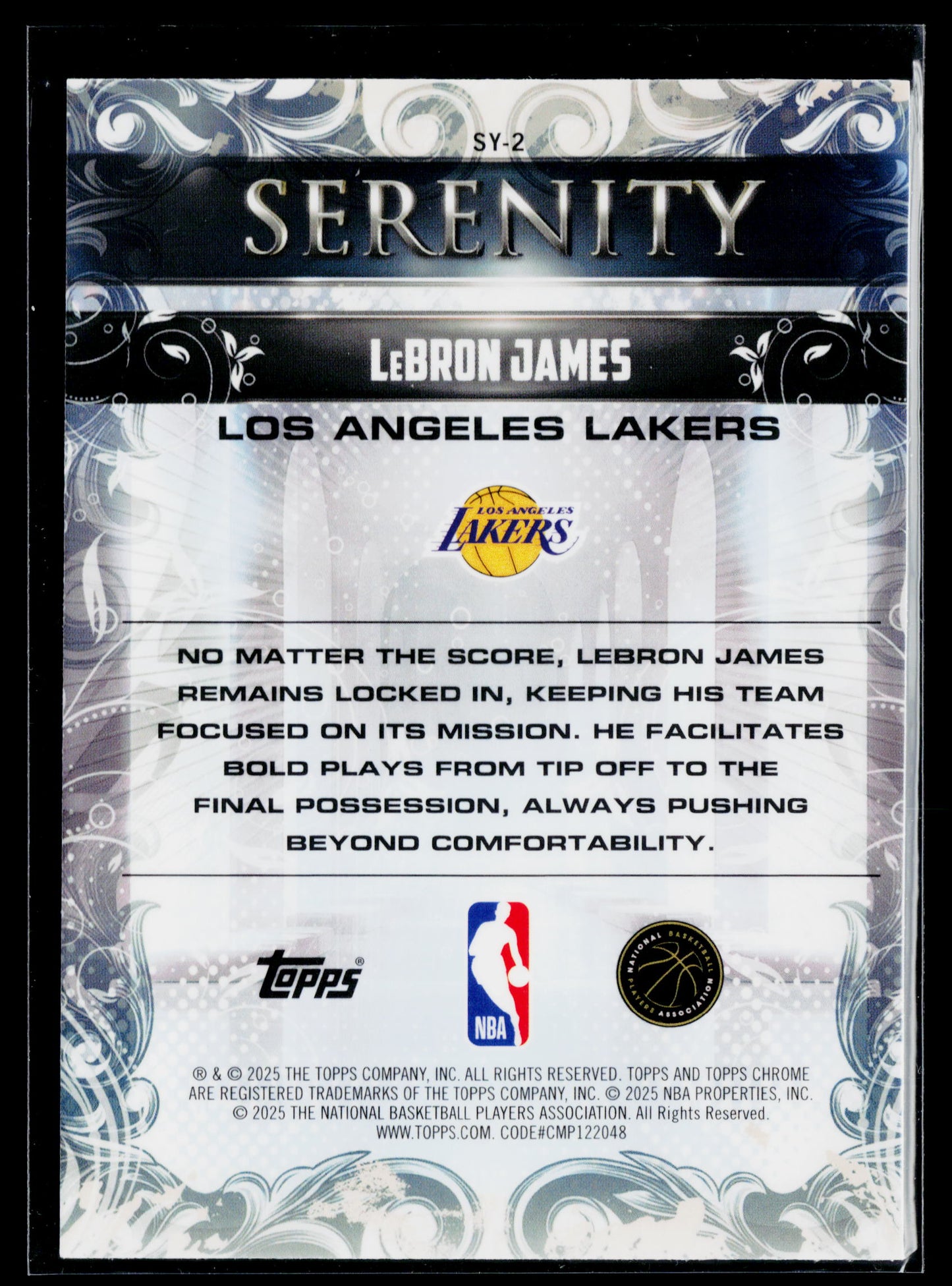 2025-26 Topps Chrome LeBron James Serenity #SY-2