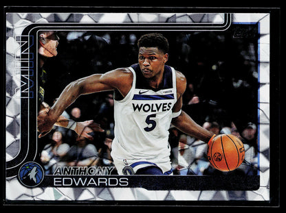2025-26 Topps Anthony Edwards Crackleboard Foil #108