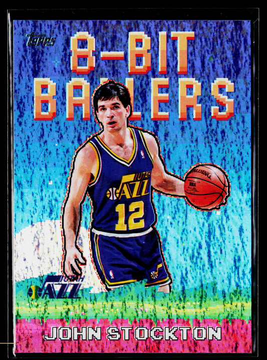 2025-26 Topps John Stockton 8-Bit Ballers Holo Foil #8B-24