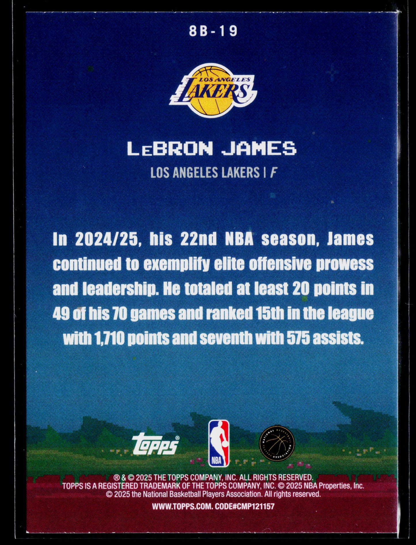 2025-26 Topps LeBron James 8-Bit Ballers #8B-19