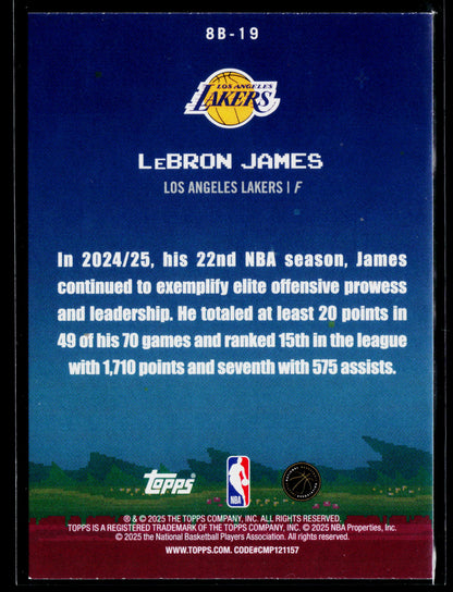 2025-26 Topps LeBron James 8-Bit Ballers #8B-19