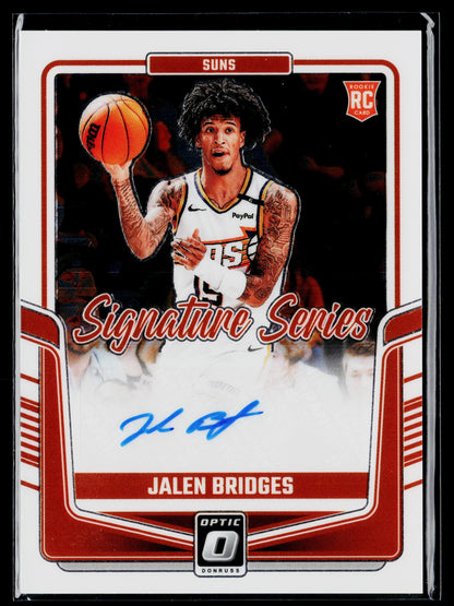 2024-25 Donruss Optic Jalen Bridges Signature Series Auto #SS-BRD
