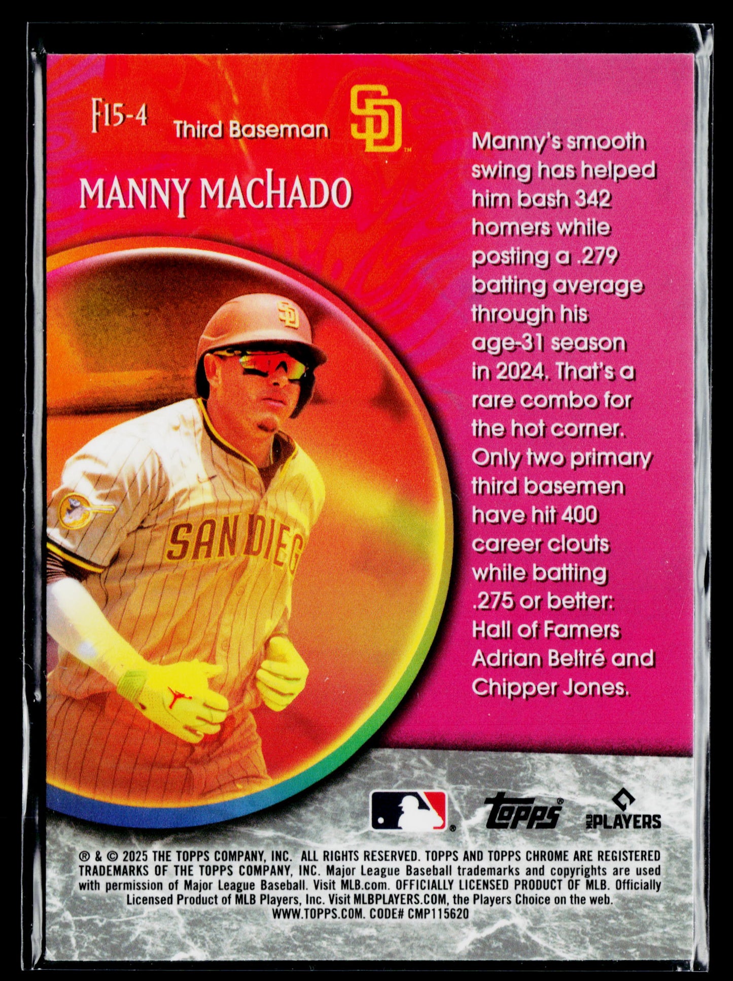 2025 Topps Chrome Update Manny Machado Fortune 15 #F15-4