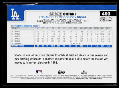 2025 Topps Shohei Ohtani #400