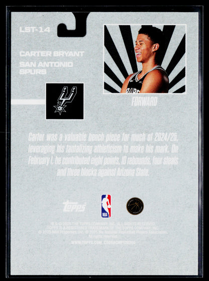 2025-26 Topps Carter Bryant Limited Stock Legends #LST-14