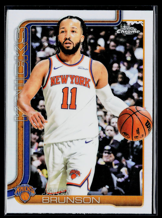 2025-26 Topps Chrome Jalen Brunson Refractor #101