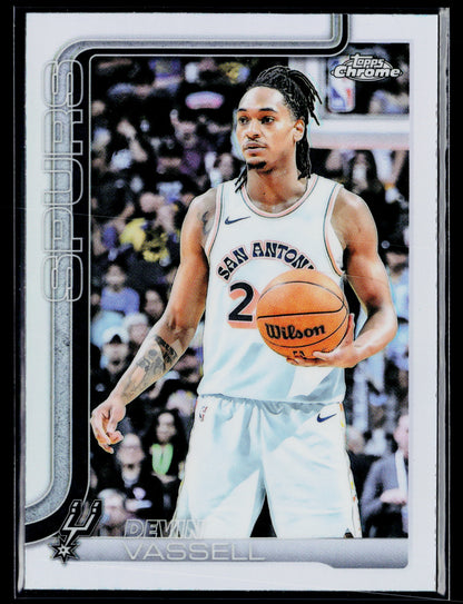 2025-26 Topps Chrome Devin Vassell Refractor #202