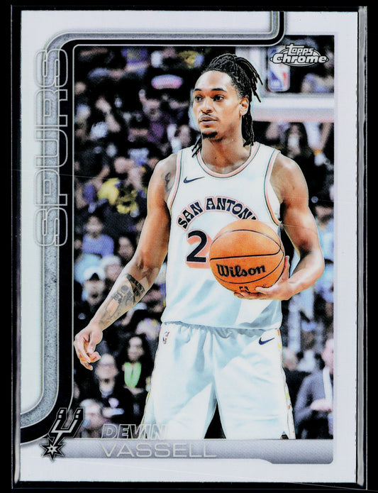 2025-26 Topps Chrome Devin Vassell Refractor #202