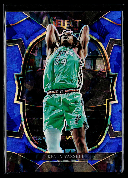 2022-23 Panini Select Devin Vassell Blue Prizms #64