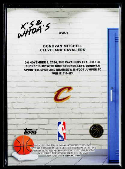 2025-26 Topps Chrome Donovan Mitchell X's And Whoa's #XW-1