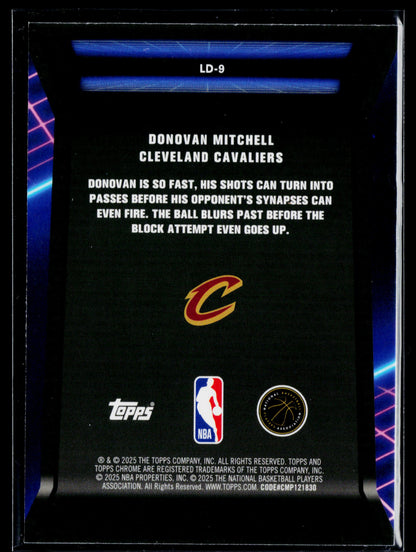 2025-26 Topps Chrome Donovan Mitchell Loading ... #LD-9