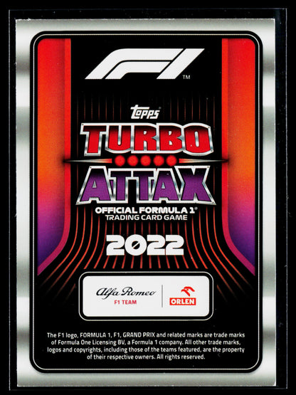 2022 Topps Turbo Attax F1 Valtteri Bottas Mirror Foil Pink #315
