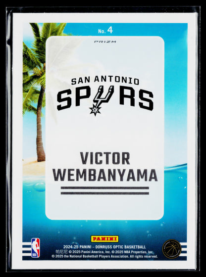 2024-25 Donruss Optic Victor Wembanyama Splash! Holo #4