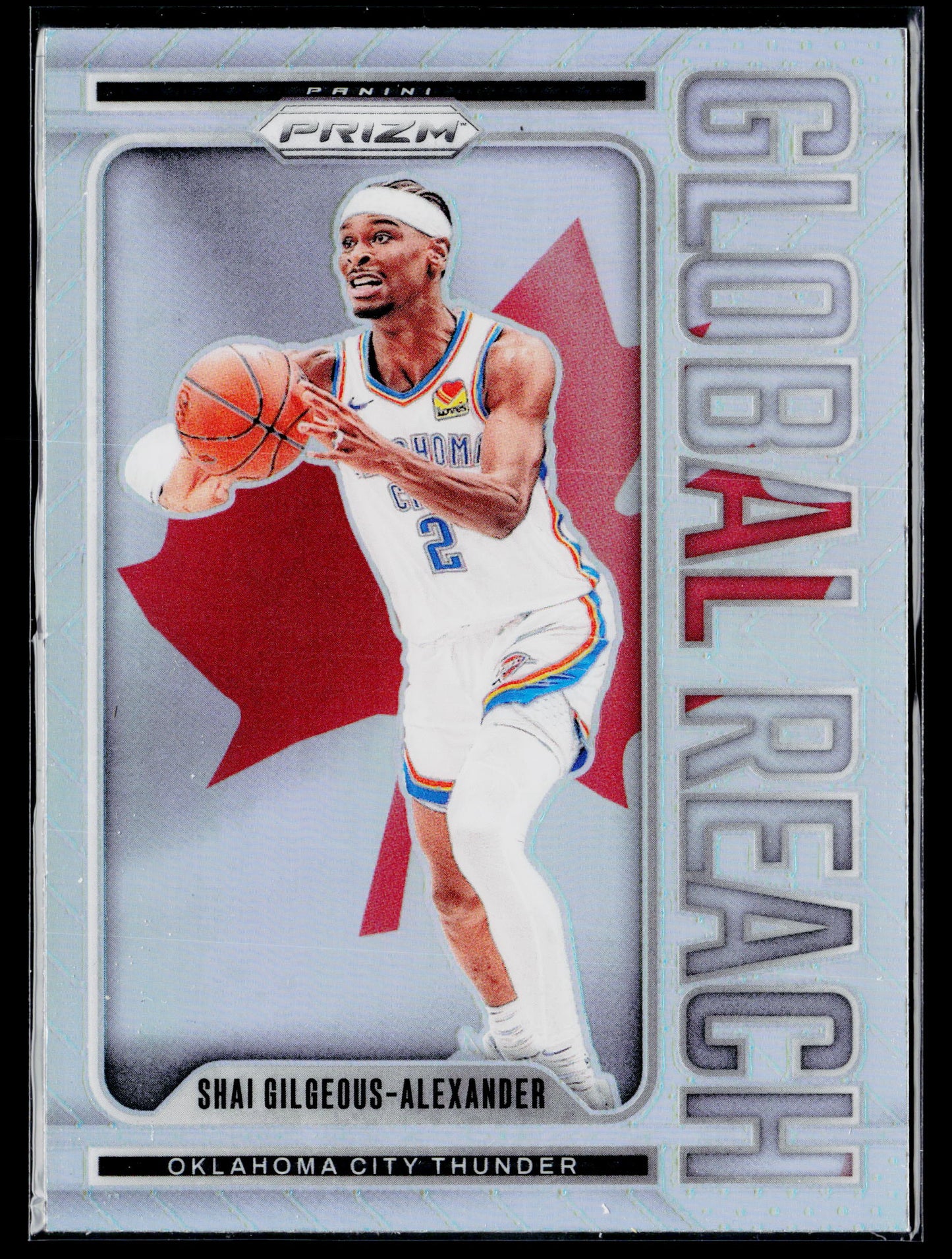 2024-25 Panini Prizm Shai Gilgeous-Alexander Global Reach Prizms Silver #6