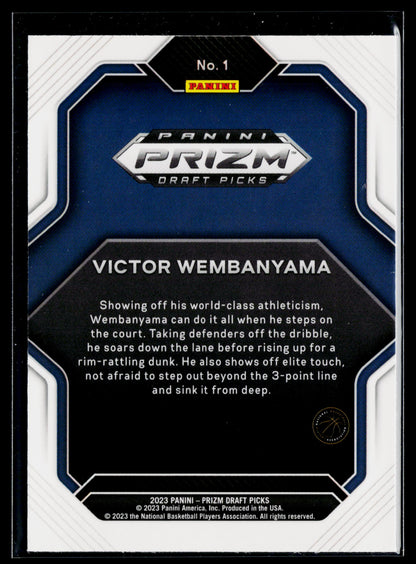 2023 Panini Prizm Draft Picks Victor Wembanyama Fireworks #1