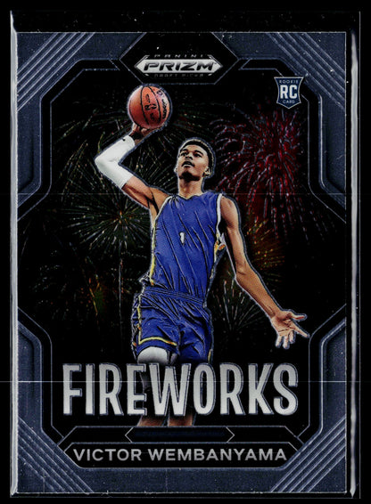 2023 Panini Prizm Draft Picks Victor Wembanyama Fireworks #1