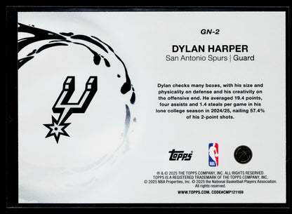 2025-26 Topps Dylan Harper Generation Now #GN-2