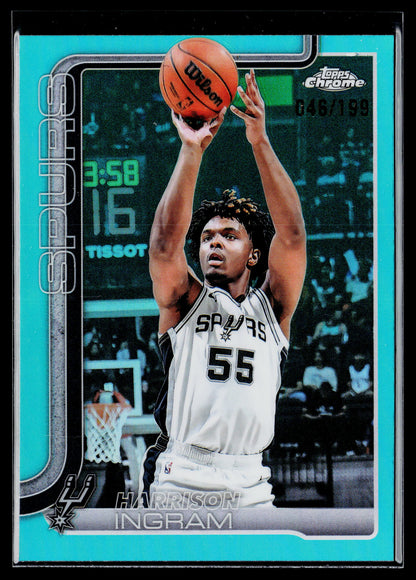 2025-26 Topps Chrome Harrison Ingram Aqua Refractor #/199 #222
