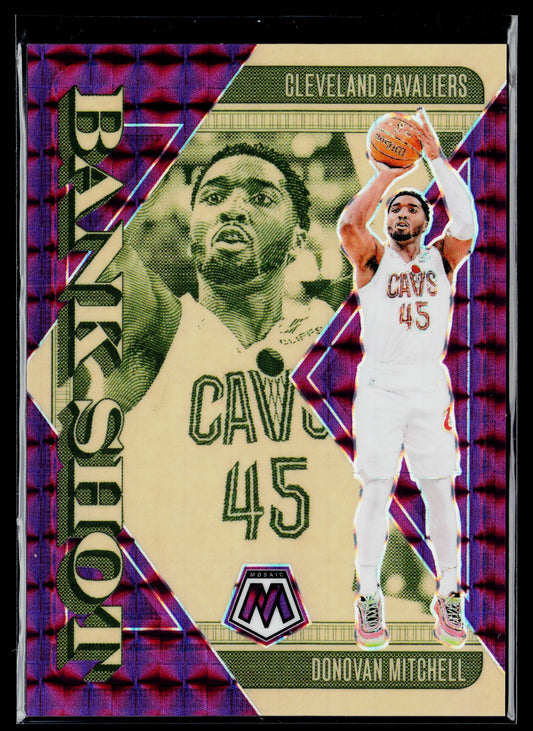 2024-25 Panini Mosaic Donovan Mitchell Bank Shot Mosaic Purple #/99 #2