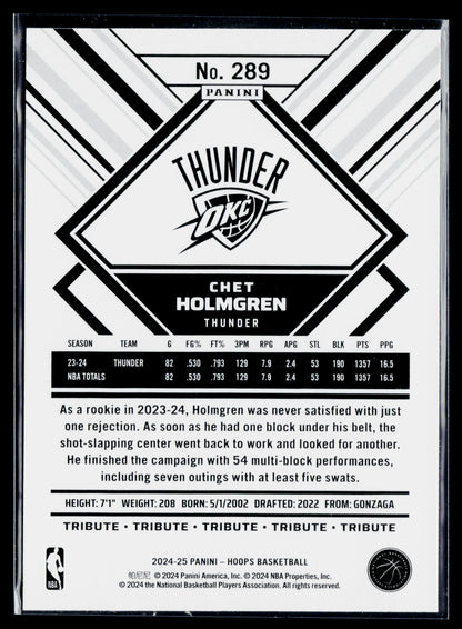 2024-25 Hoops Chet Holmgren #289
