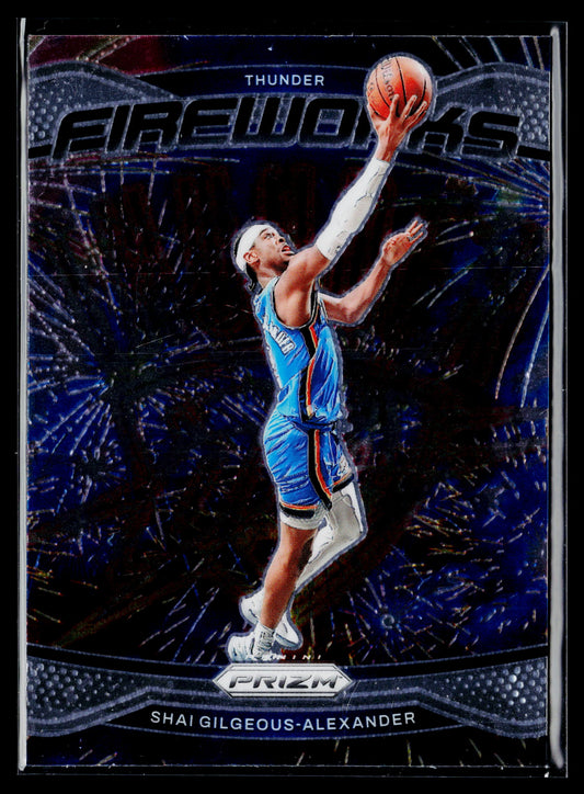 2024-25 Panini Prizm Shai Gilgeous-Alexander Fireworks #22
