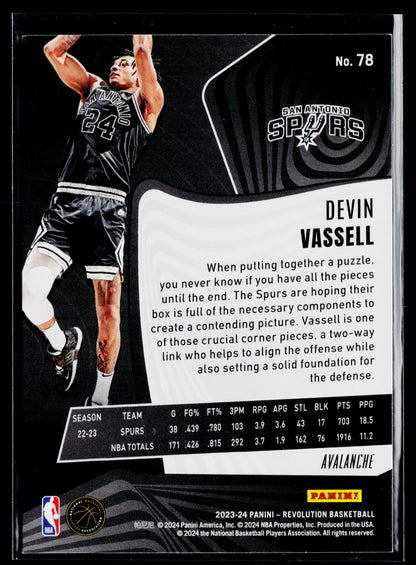 2023-24 Panini Revolution Devin Vassell #78