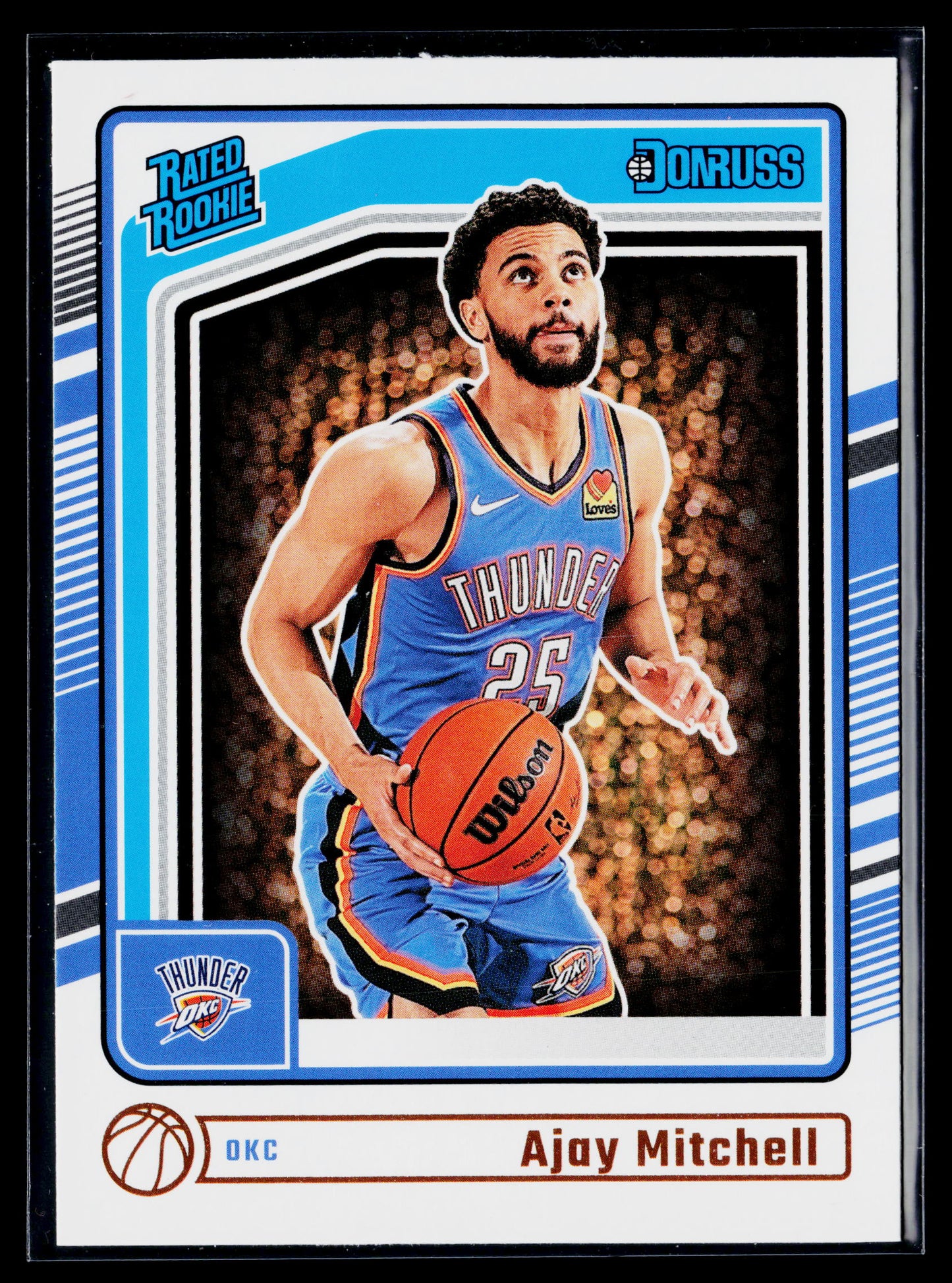 2024-25 Donruss Ajay Mitchell Rookie Press Proof Silver #218
