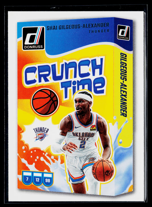 2024-25 Donruss Shai Gilgeous-Alexander Crunch Time #14