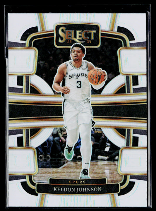 2023-24 Panini Select Keldon Johnson Silver Prizms #61