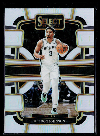 2023-24 Panini Select Keldon Johnson Silver Prizms #61