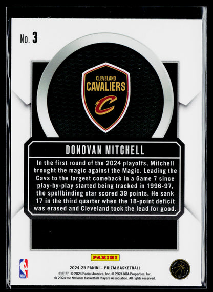 2024-25 Panini Prizm Donovan Mitchell Talismen #3