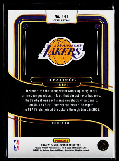 2024-25 Panini Select Luka Doncic Silver Prizm #141