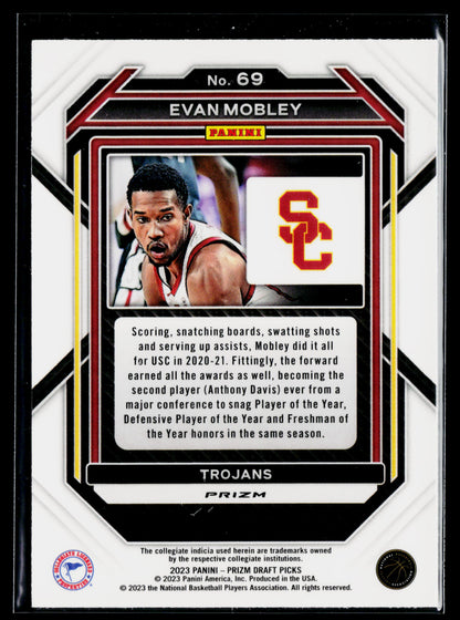 2023 Panini Prizm Draft Picks Evan Mobley Hyper #69