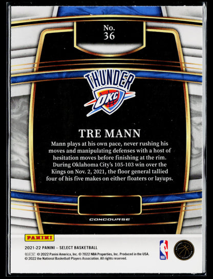2021-22 Panini Select Tre Mann Rookie #36