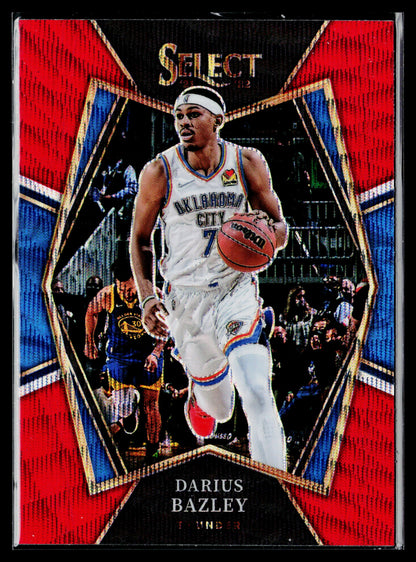 2021-22 Panini Select Darius Bazley Red Wave Prizms #108
