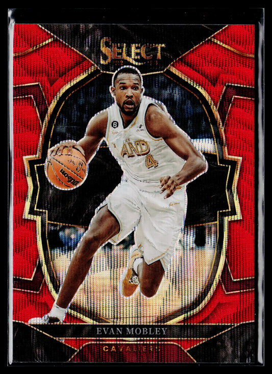 2022-23 Panini Select Evan Mobley Red Wave Prizms #44
