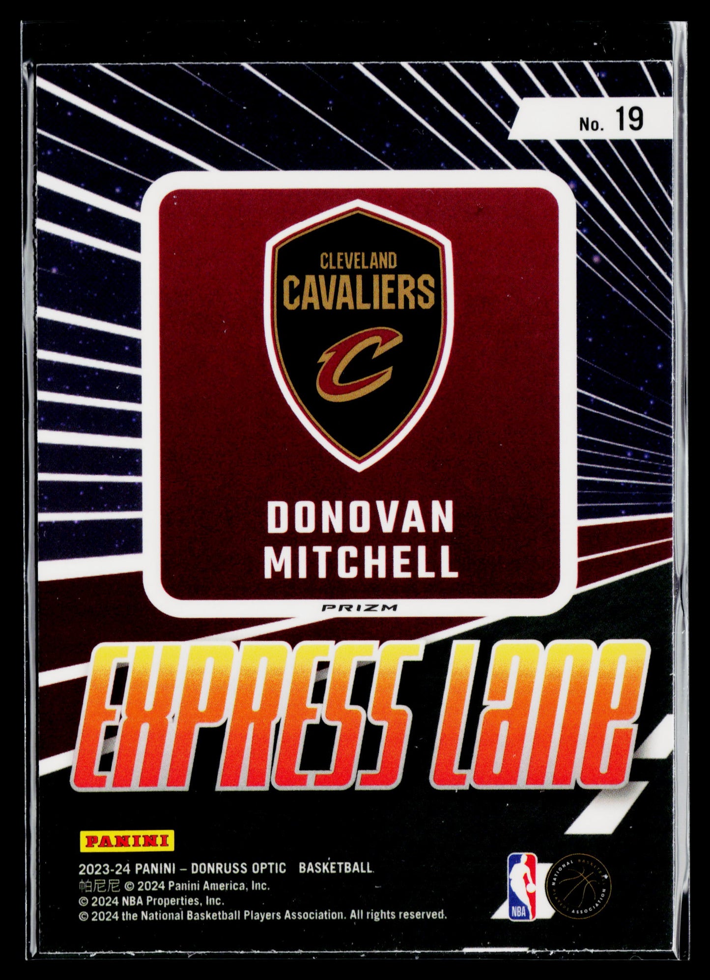 2023-24 Donruss Optic Donovan Mitchell Express Lane Holo #19