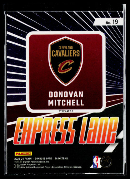 2023-24 Donruss Optic Donovan Mitchell Express Lane Holo #19