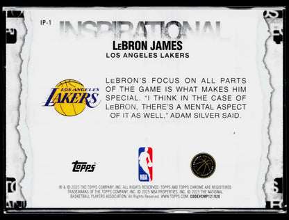2025-26 Topps Chrome LeBron James Inspirational #IP-1