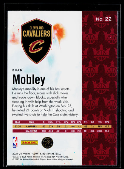 2024-25 Panini Court Kings Evan Mobley #22