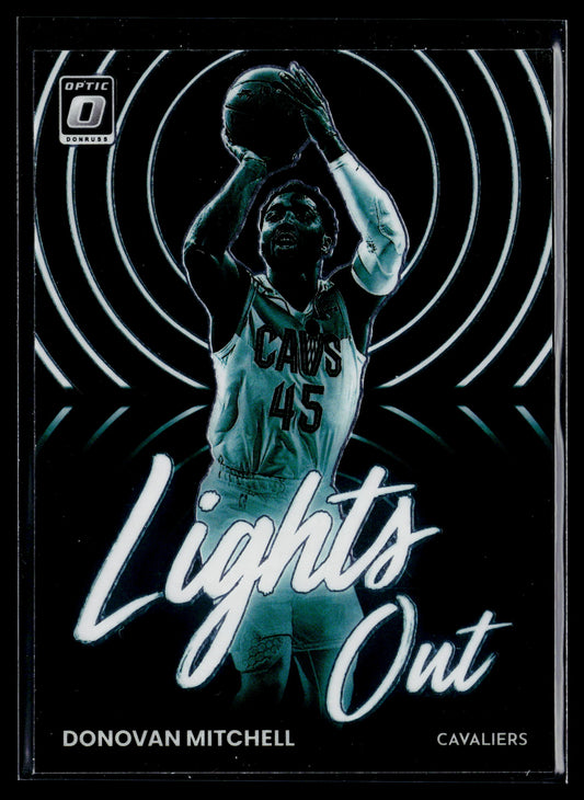 2022-23 Donruss Optic Donovan Mitchell Lights Out #14