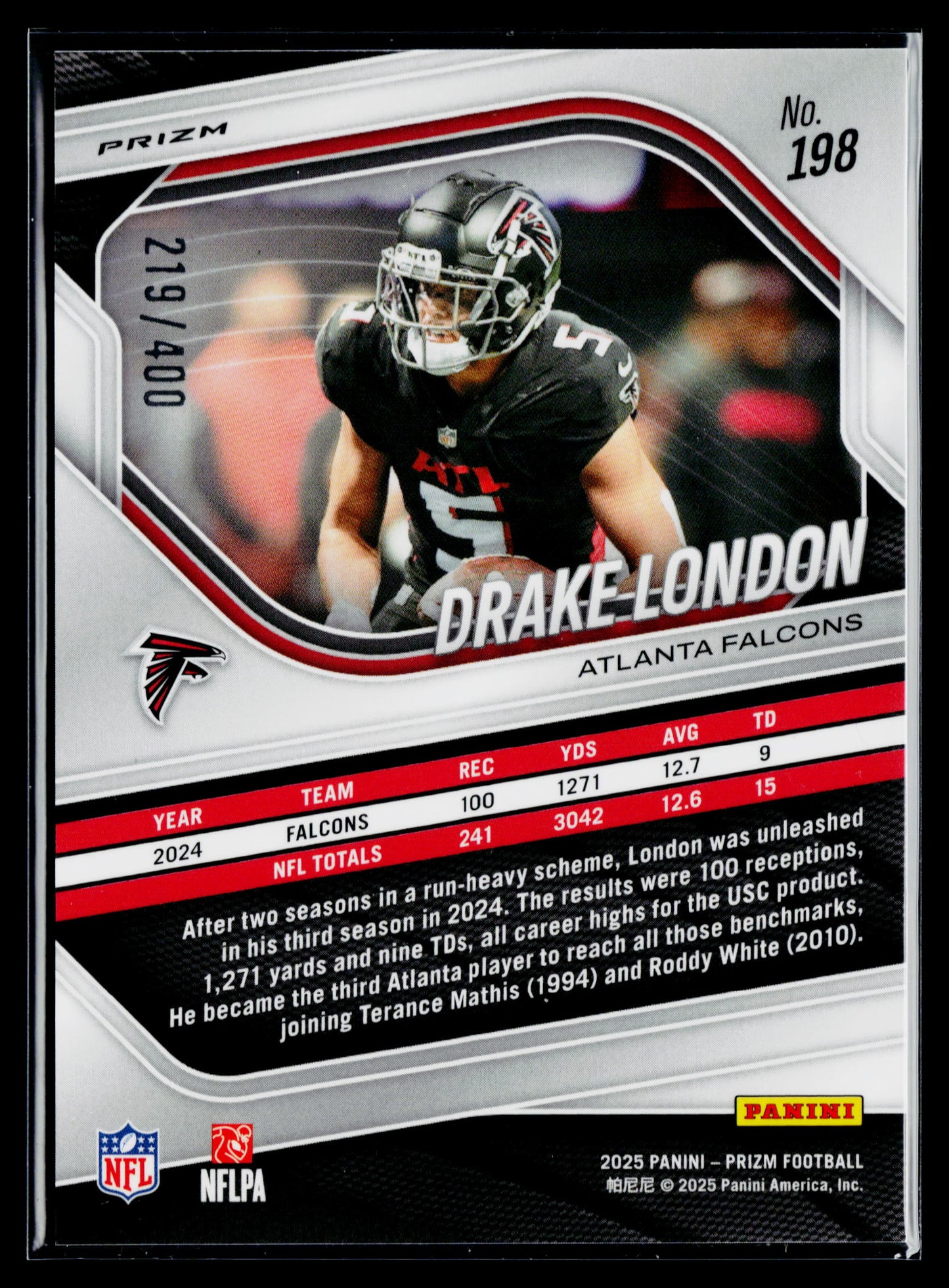 2025 Panini Prizm Drake London Pandora #/400 #198
